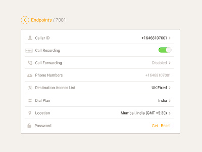Settings UI flat flat ui flatui list manage mobile orange preferences settings ui
