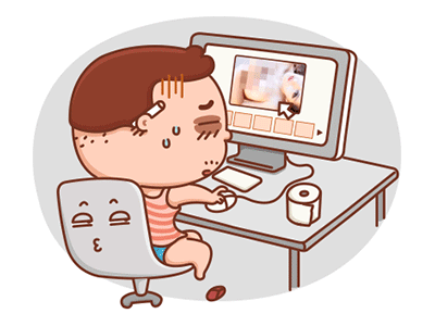 Otaku 1 computer gif goddess sexy sleepy storage