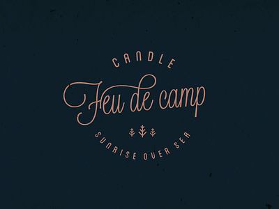 Feu de camp - Candle campfire candle logo