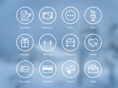 Flat Icons Set app dart117 flat icons icons ios7 planner