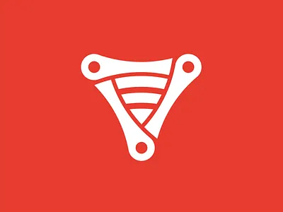 Eddy's Bike Shop Identity badge bike branding chain eddys gear identity shield shop