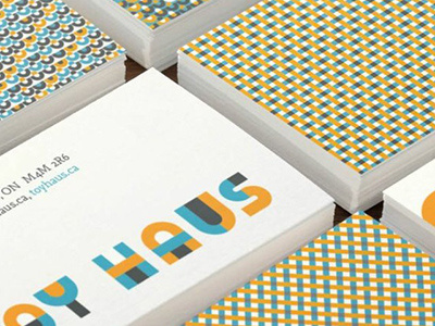 "Toy Haus" Identity - Kids store branding buisness cards identity kids logo toys wordmark