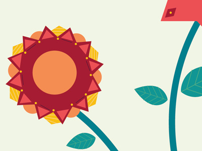 Feeling Geometric detail flowers geometric illustration process rebound screenshot work in progress