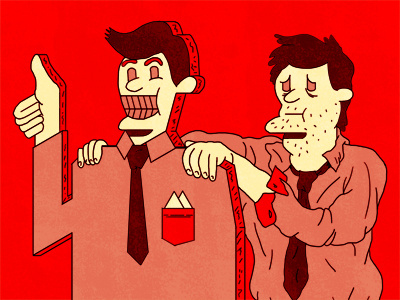 Façade cartoon illustration