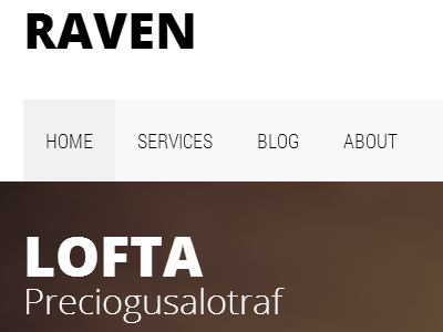 Raven raven clean sleek modern theme