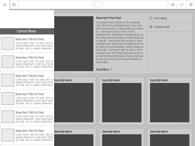 iPad App Wireframe app comp dropdown greybox ipad nav ui wireframe