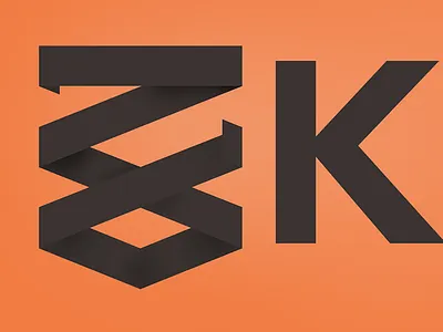 Shield Logo black brown k logo mark shield