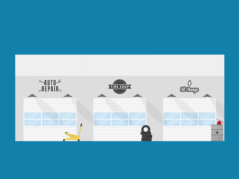 "Shop Configuration" after effects animation auto garage illustration motion design motion graphics