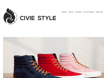 Civie Style Blog Branding blog brand branding design fashion identity ireland layout lifestyle logo style website