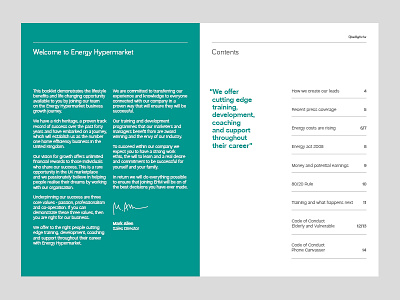 A5 welcome pack editorial graphic design layout print spread typography