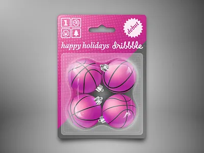 Happy Holidays christmas balls debut happy holidays pack vector