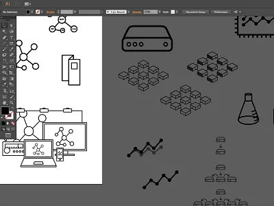 Custom Icons custom designfluxx fluxx glyphs icon design icons illustrator vector workspace