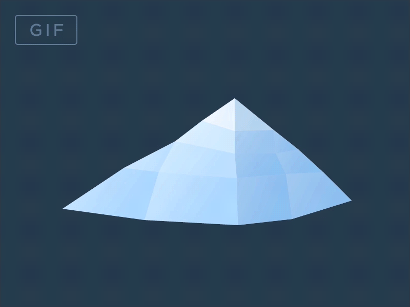 Bouncy Mountain alp animated bounce gif illustration mountain sketch snow transition vector web