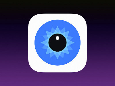 iOS App Icon appicon blue clean eye flat ios ios7 iris minimal