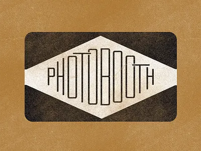 PhotoBooth grain logo photobooth texture typography