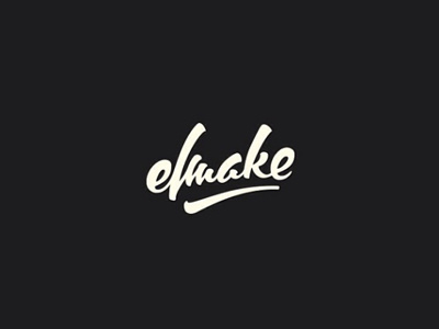 elmake calliraphy brushpen calligraphy handwritting lettering logo logotype typography