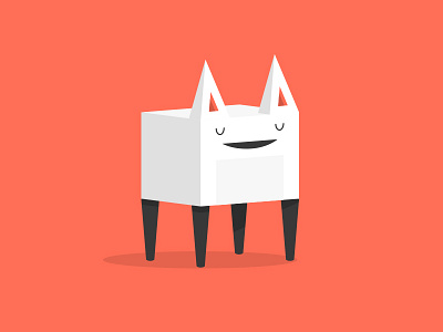 Squarecat cat damn cat did i say cat i said cat goddamnit i think its a cat isometric kitty simple suare