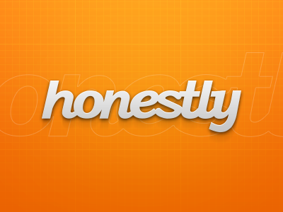 Honestly honestly logo text typography