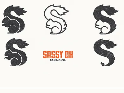 Vegan Baking Co. Logo animals bakery baking logo logo design squirrel vegan