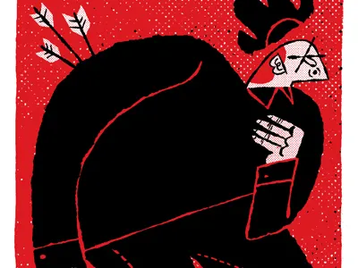 Gigposter WIP cowboy gigposter