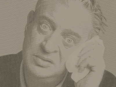 Guilloché Rodney Dangerfield engraving guilloche moire poster