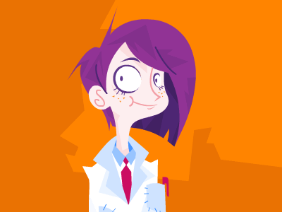 Me cartoon doctor portrait
