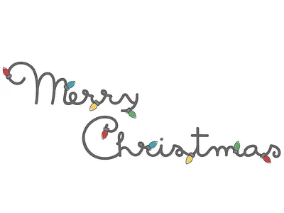 Merry Christmas bright christmas lights merry