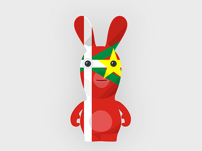 Basque Vietnamese Raving Rabbids art toy basque country flat lapins crétin raving rabbids vietnam