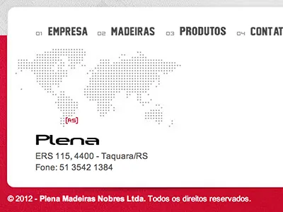 Footer Detail address copyright footer map texture