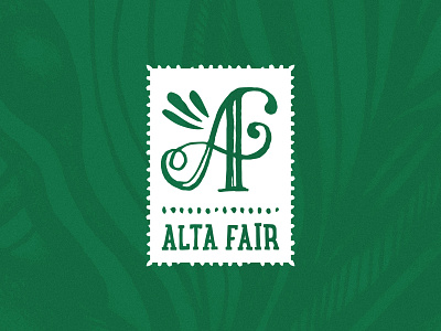 Alta Fair Jewelry Logo Design Version 2 a emerald f jewelry logo lunchbox slab monogram stamp whimsical