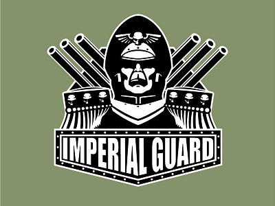 Imperial Guard design illustrator logo warhammer