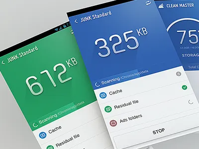 CleanMaster Android app android app blue clean cleanmaster ios phone ui