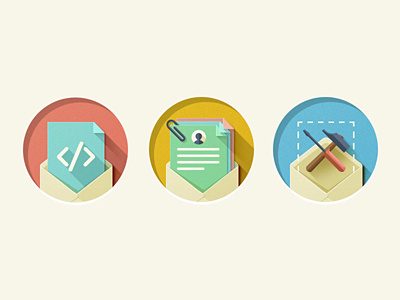 Flat Icons envelope flat icons mailing