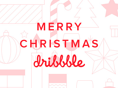 Merry Christmas! To Dribbble, from Saus card dribbble gotham holiday merry christmas red saus