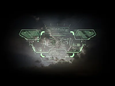 Überfernglas art collimator crosshair cyberpunk digital art fx hud interface radar sci fi tehcno ui