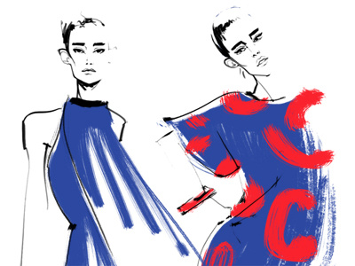 Celine SS14 celine fashion girls illustration ss14