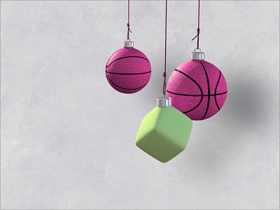 Best wishes for the festive season basketbaubles cheetah3d sketchapp