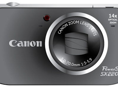 Camera Illustration adobe canon cs6 gradient illustrator powershot