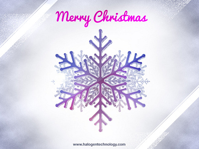 Merry Christmas card christmas halogen merry snowflake