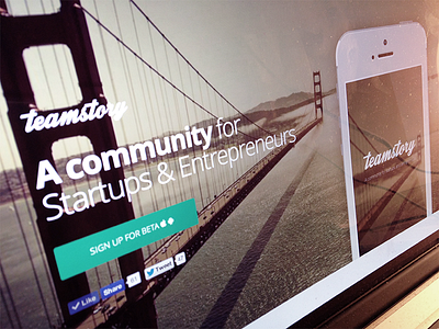 Teamstory Rebranded Landing Page landing page teamstory