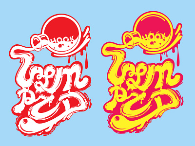 HOOK VSMPZD illustration lettering print design type