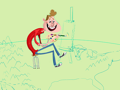 WIP muddy colors tim paul timpaulillustrations