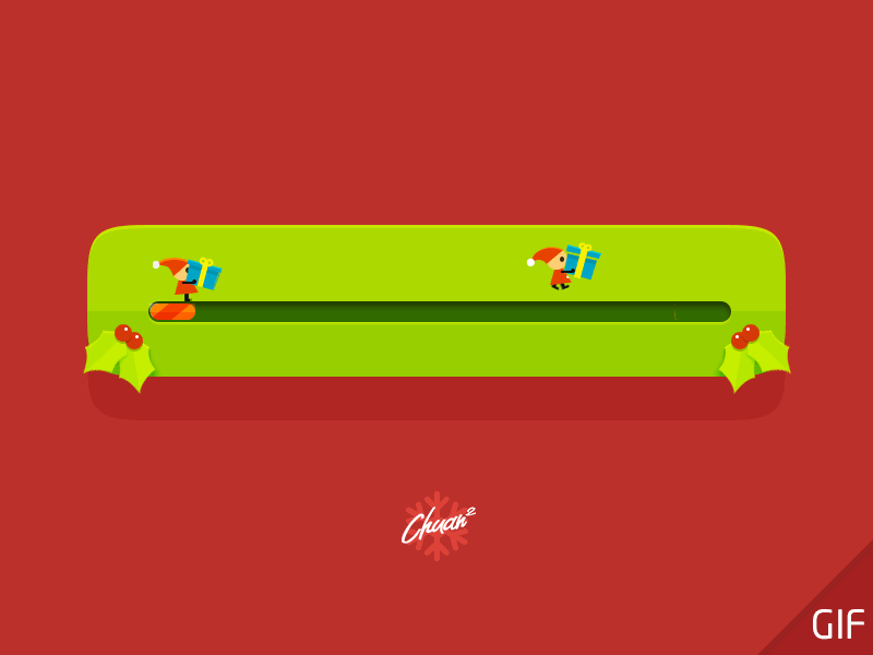 Loading Christmas Gifts bar christmas gif progress bar ui widget