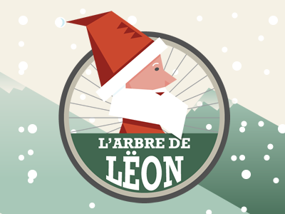 L'arbre de Lëon christmas illustrator santa claus