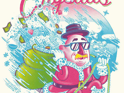 Merry Crystals blue cali2o calidoso christmass crystals heisenberg holidays merry meth poster santa slide