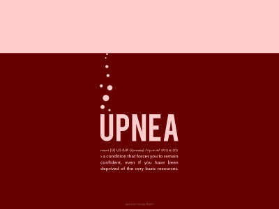 Upnea400x300 graphic manifesto paint poster upnea world crisis