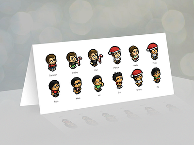Team Xmas Card card print xmas