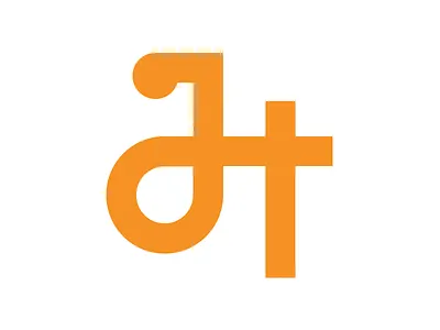 Jerry-Ho.com Logo identity initials jerry ho jh letters logo orange portfolio