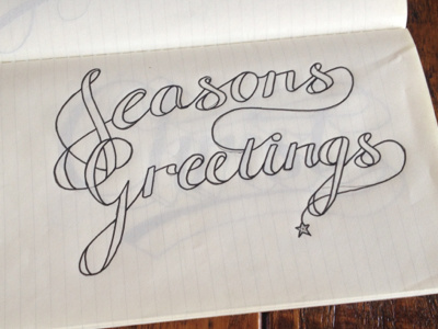 Seasons Greetings typography