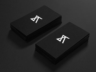 logo identity / Adam Švejda basic black bussines card clear identity initials lines logo personal simply white